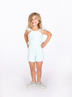 Peek-a-boo Romper - Aqua