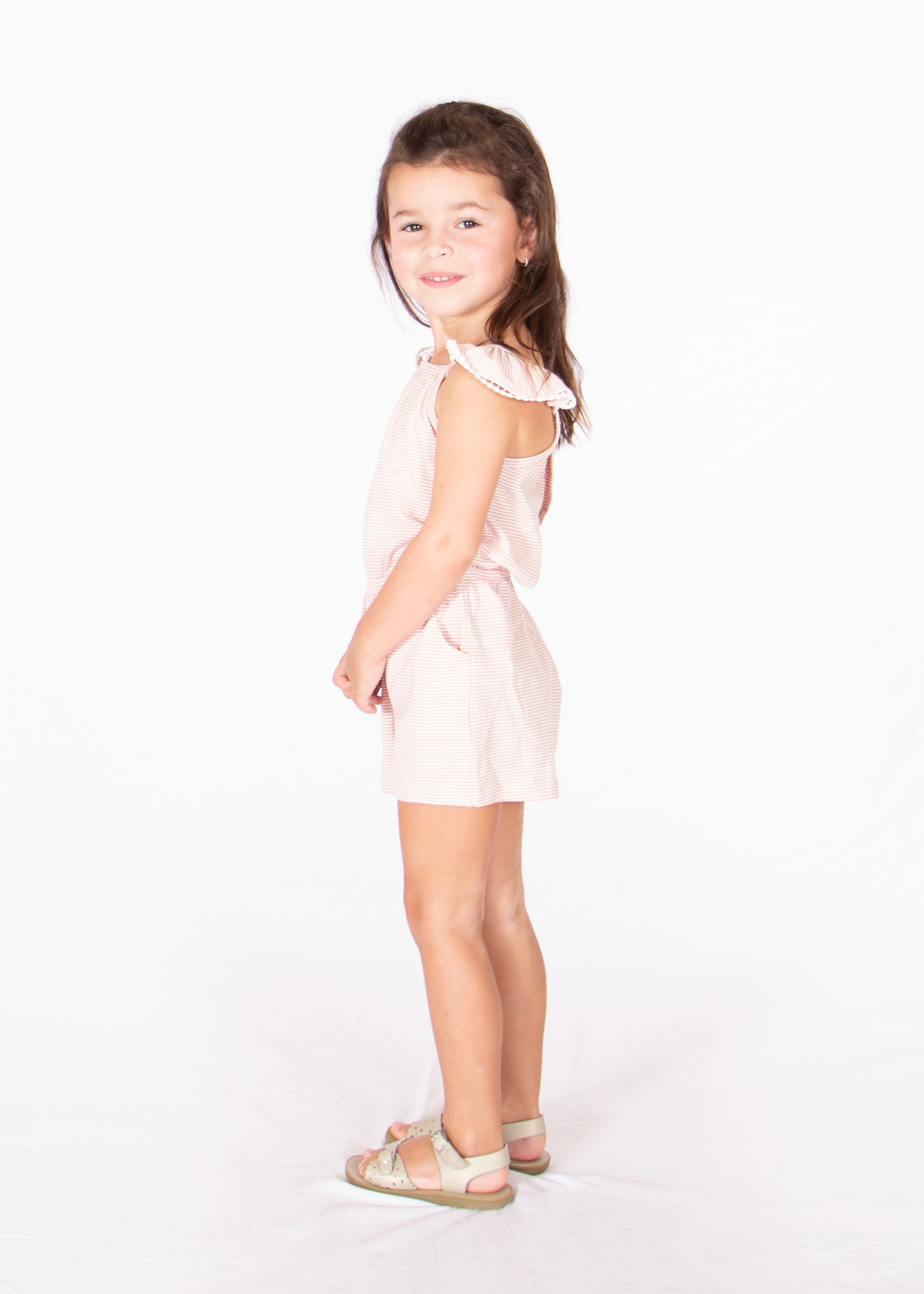 Peek-a-boo Romper - Pink