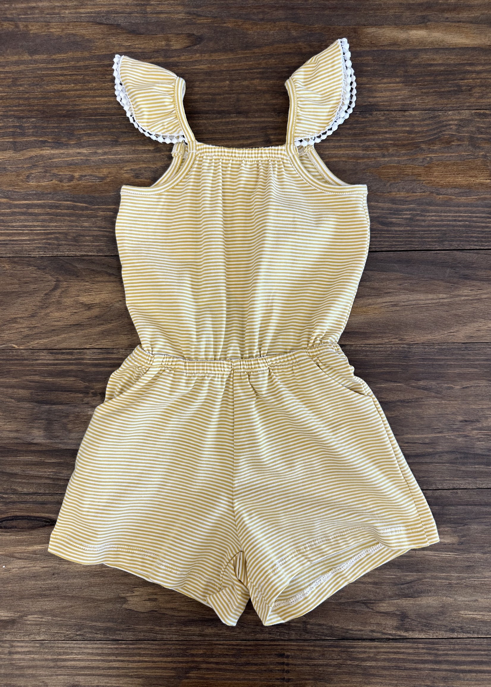 Peek-a-boo Romper - Yellow