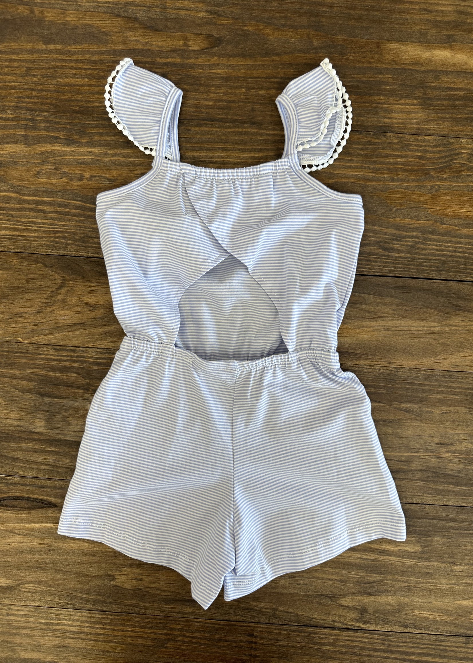 Peek-a-boo Romper - Blue