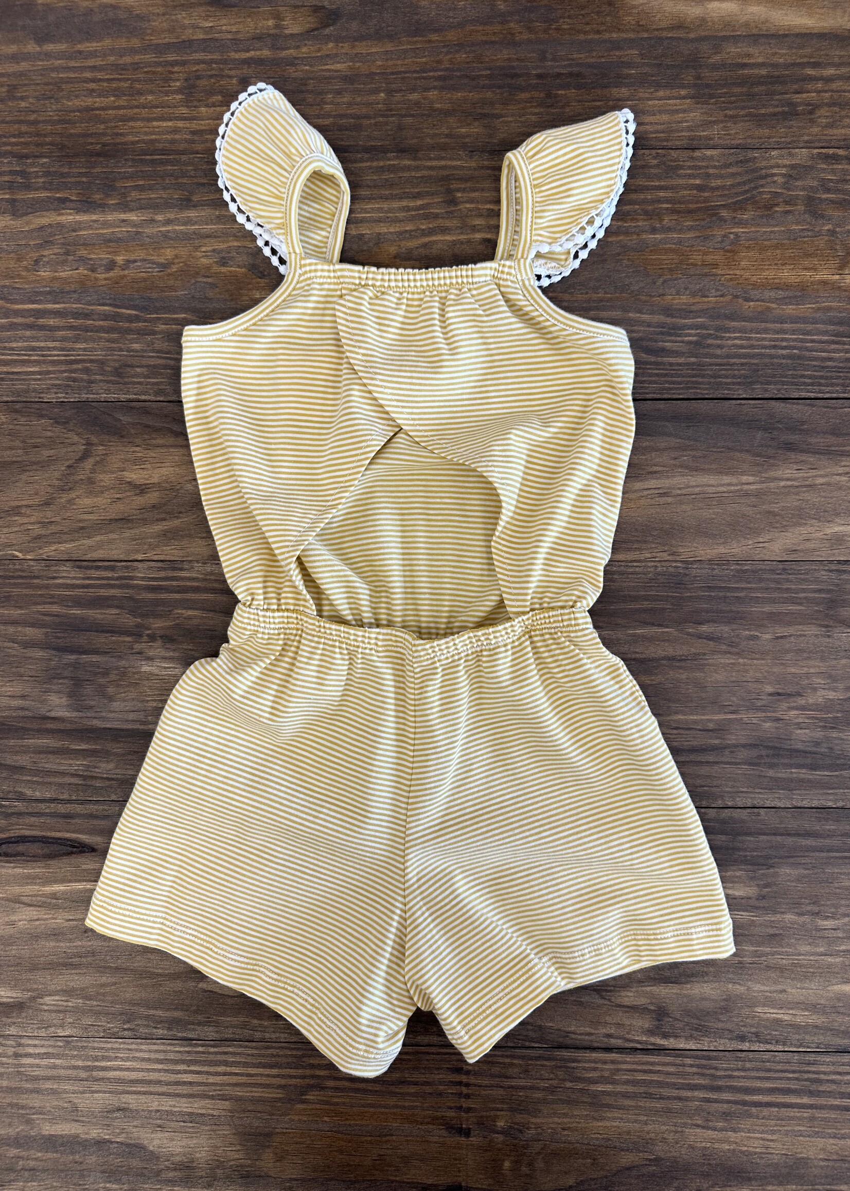 Peek-a-boo Romper - Yellow