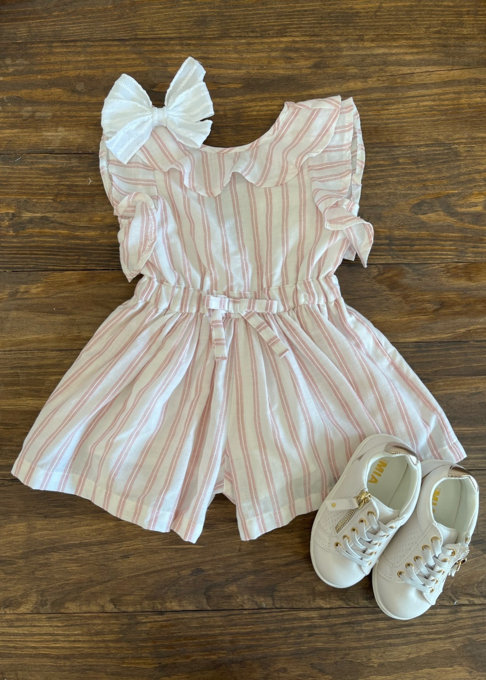 Pink Ballgame Romper