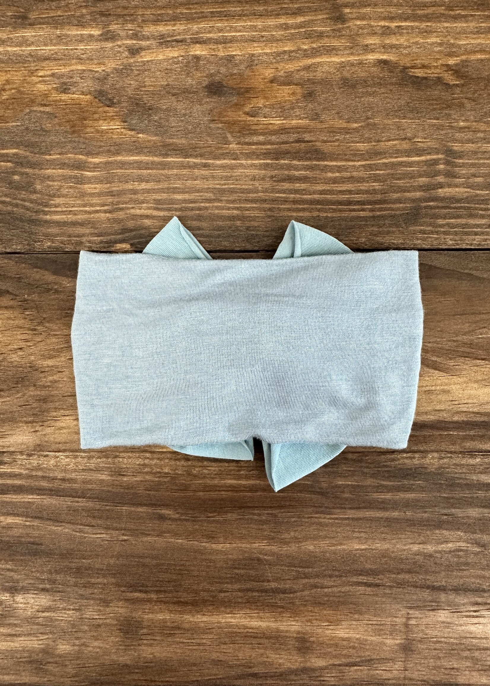 Antique Blue Big Bow Headband