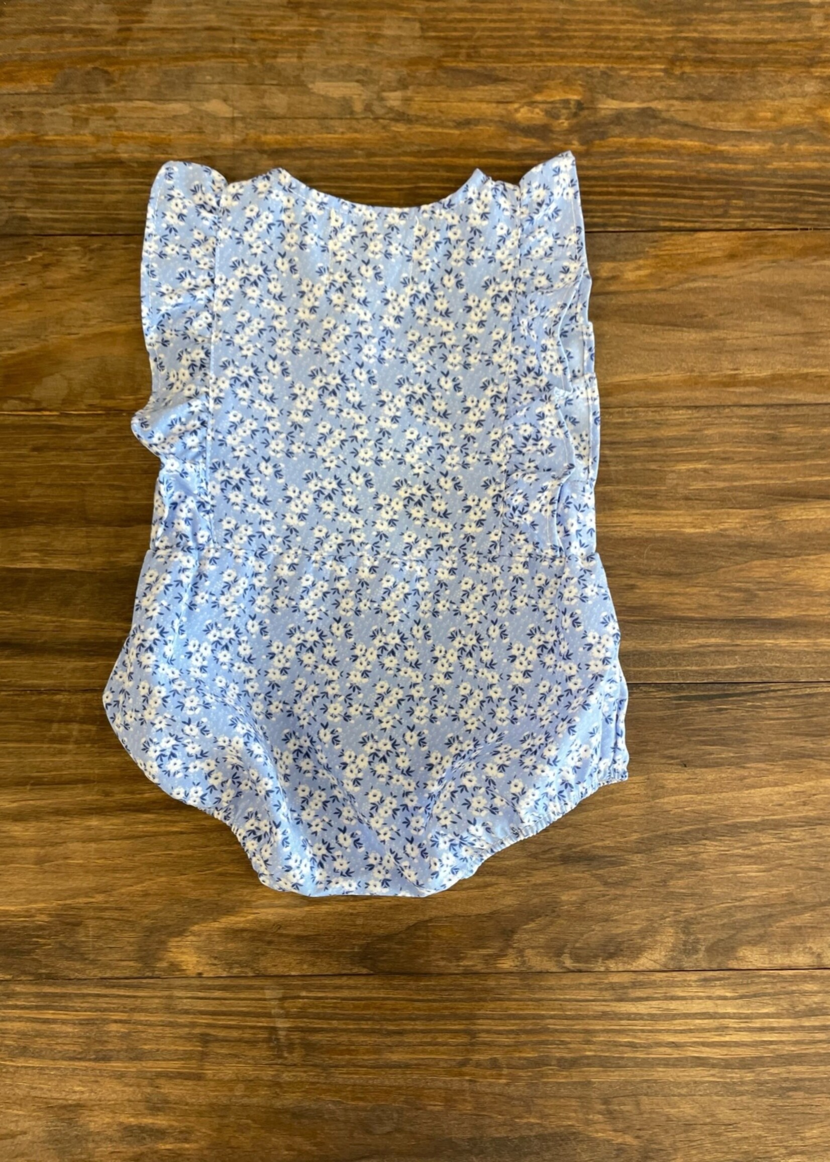 Summer Blossom Romper - Blue