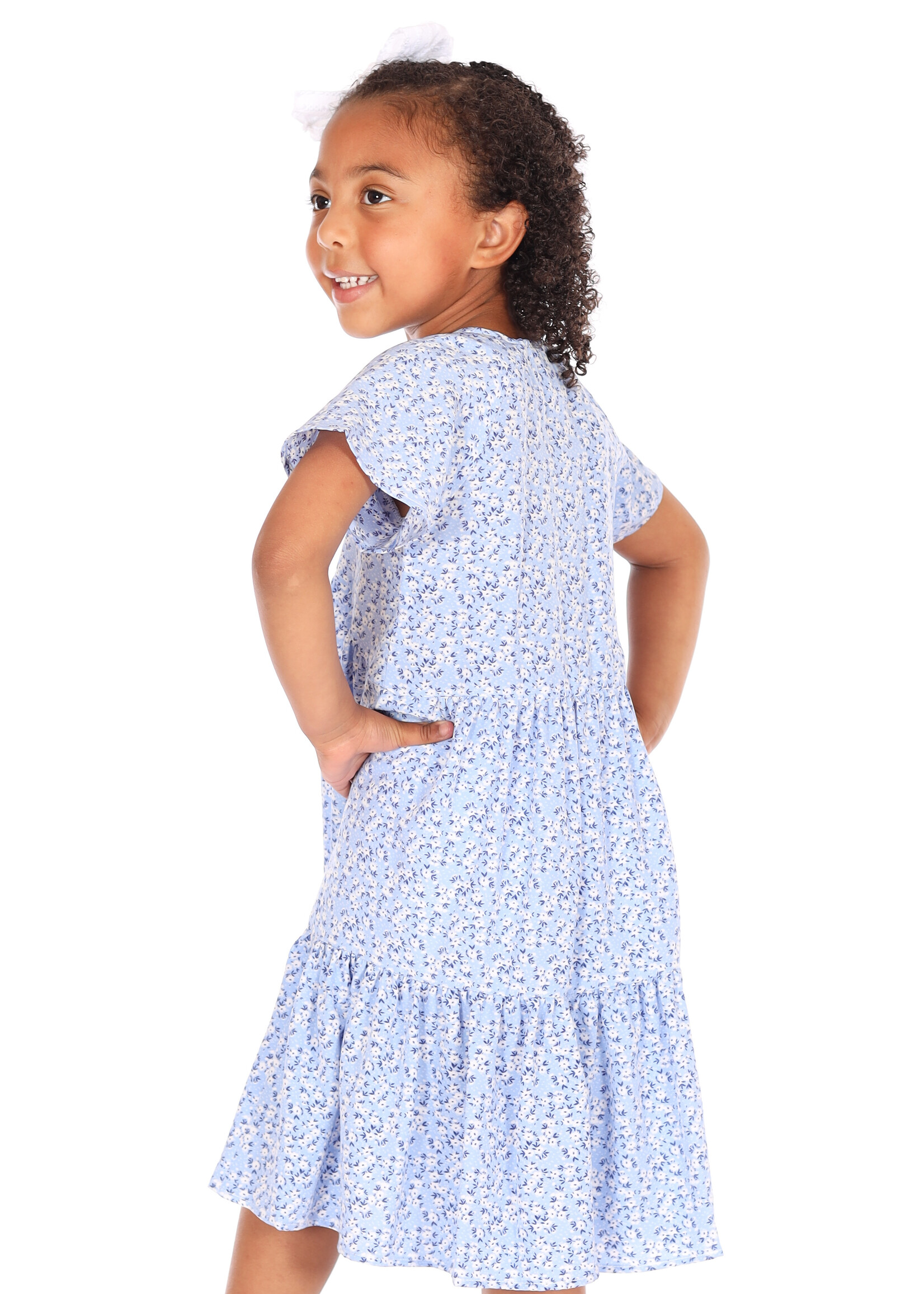 Summer Blossom Dress - Blue