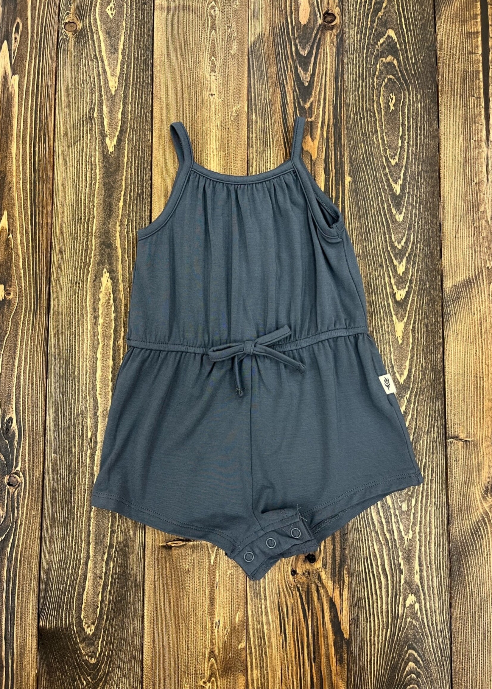 Baby Sprouts Everyday Fun Romper - Dusty Blue