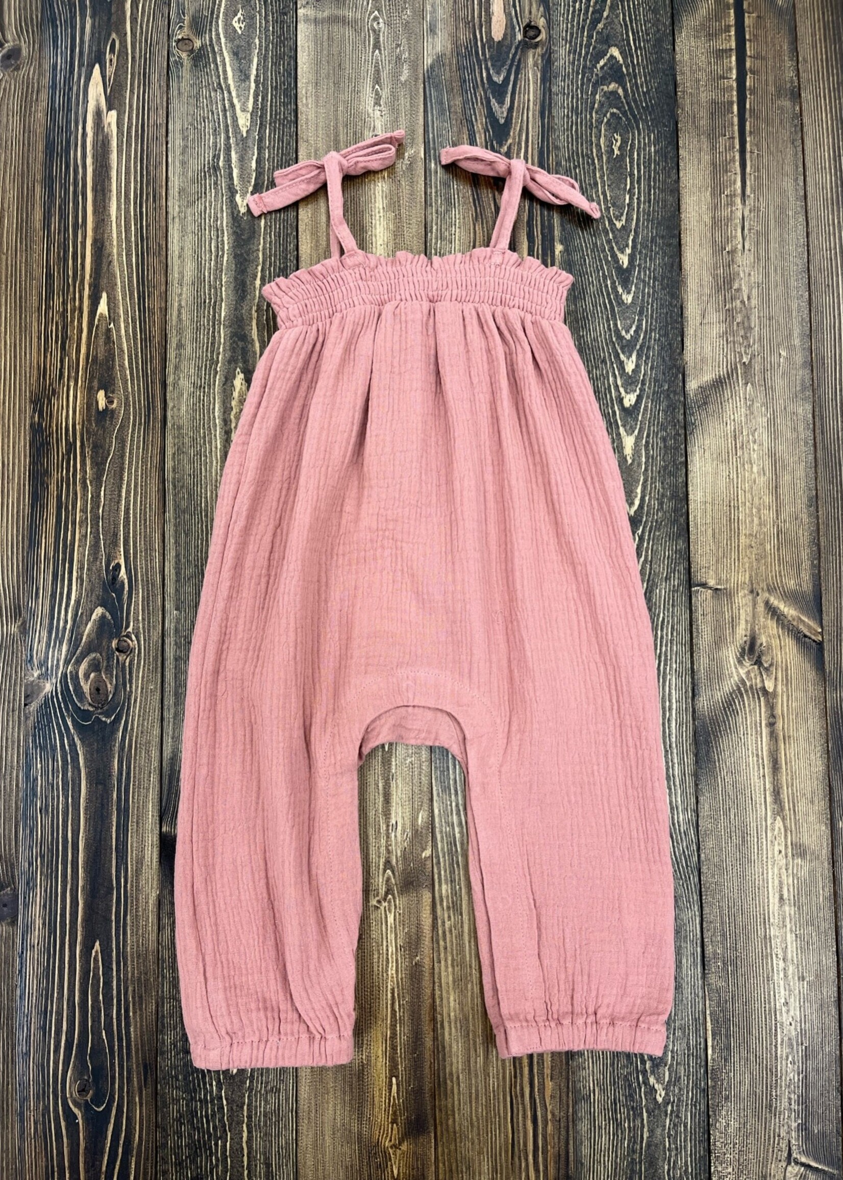 Baby Sprouts Sweet and Sassy Romper - Dusty Rose