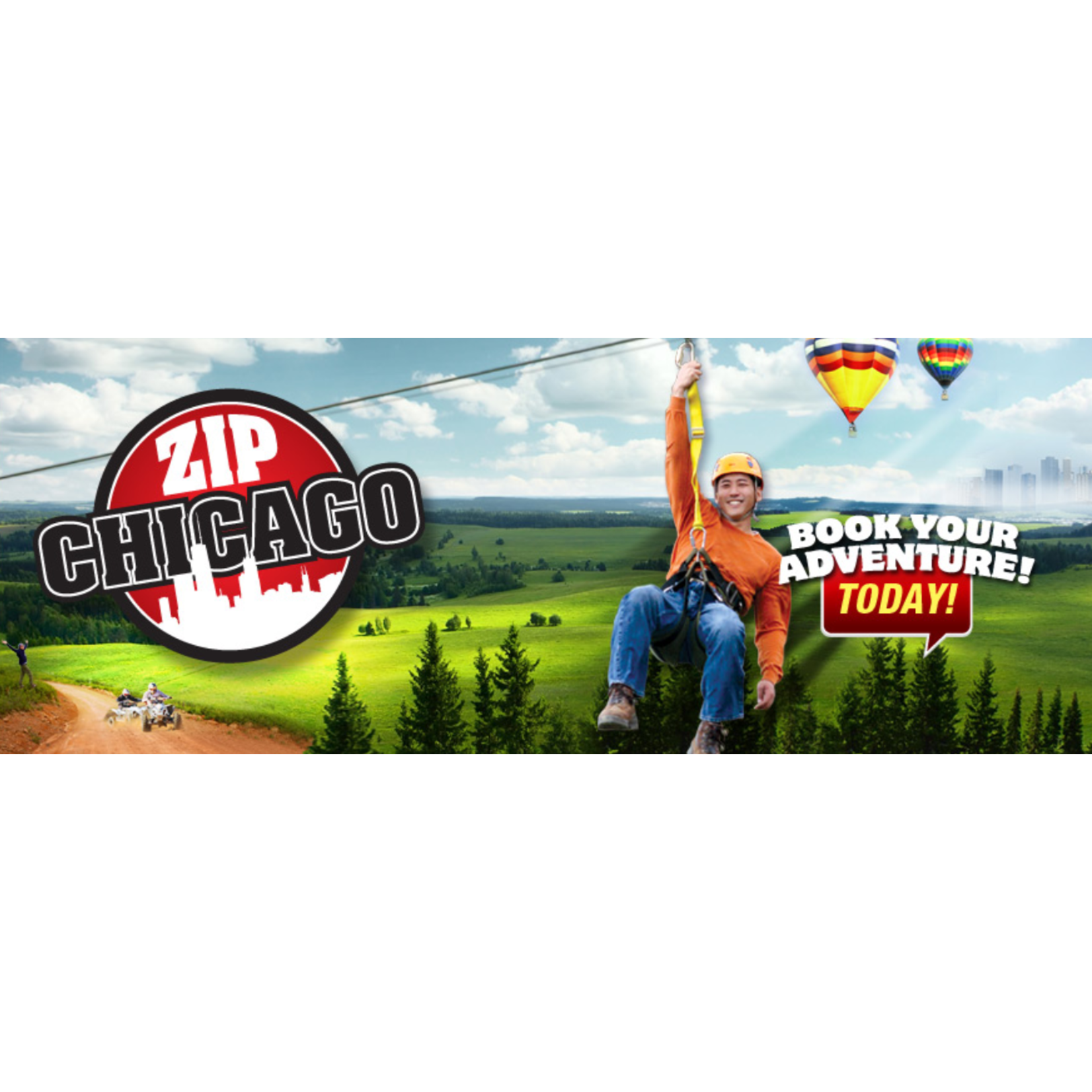 Zip Chicago-Marseilles Zip Chicago-Marseilles $178 Pair of Full Zipline Tours Admissions