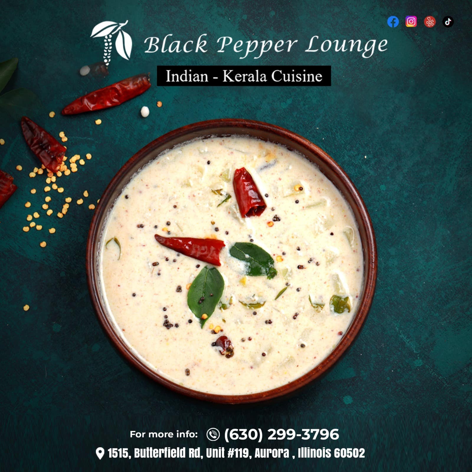 Black Pepper Lounge Indian Kerala Cuisine Aurora 50 Off WBIG 1280 AM