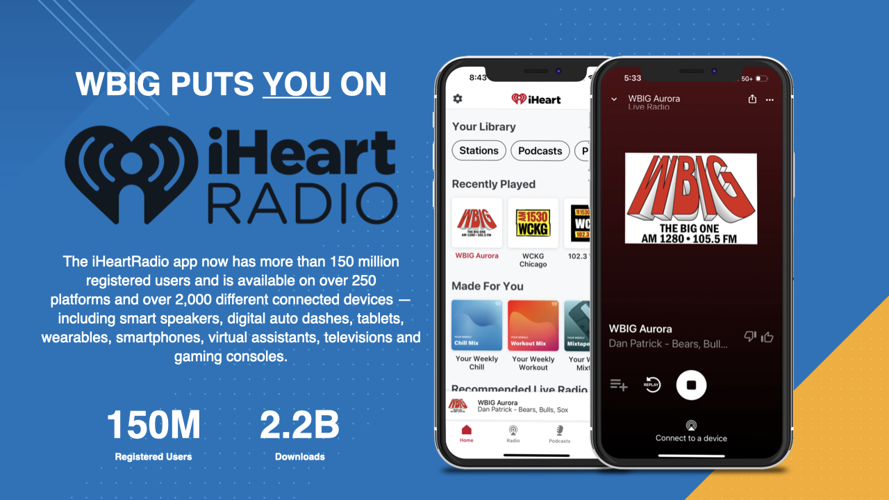 WBIG Aurora Joins the iHeartradio App