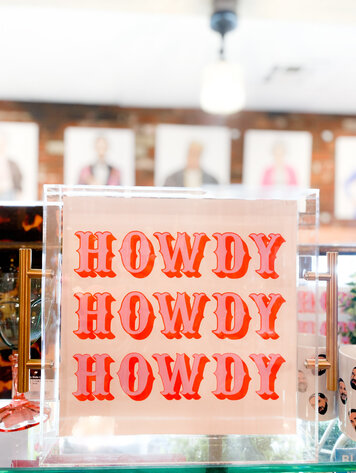 Tart By Taylor Howdy Howdy Howdy Acrylic Tray Large