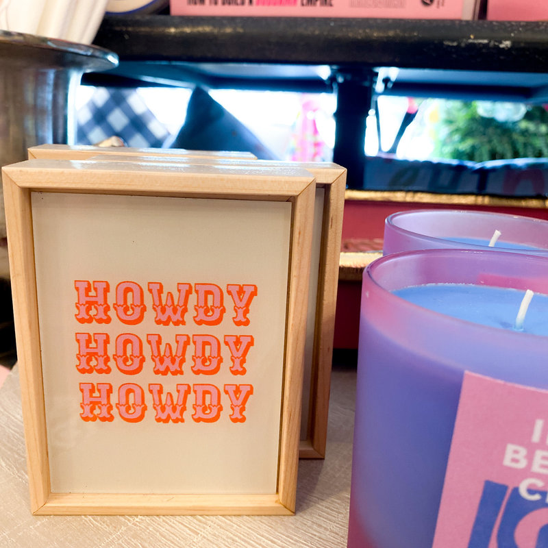 Deny Designs Howdy Howdy Howdy Mini Framed Art