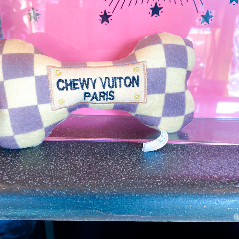 Haute Diggity Dog Checker Chewy Vuition Bone - Large