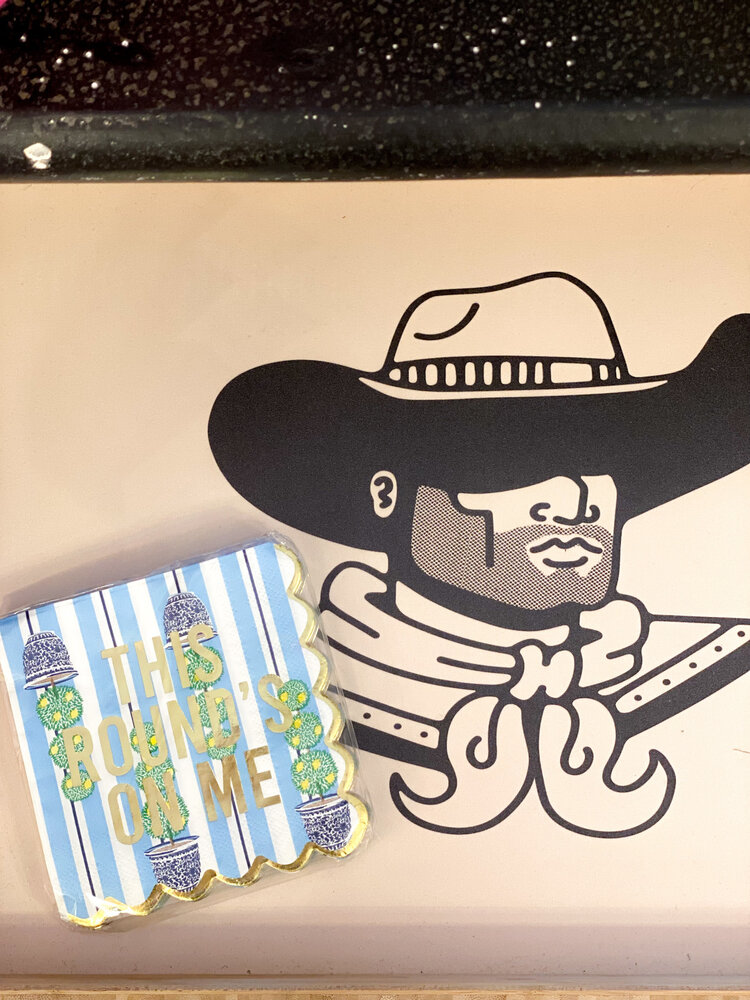 8 Oak Lane Topiary Paper Beverage Napkin