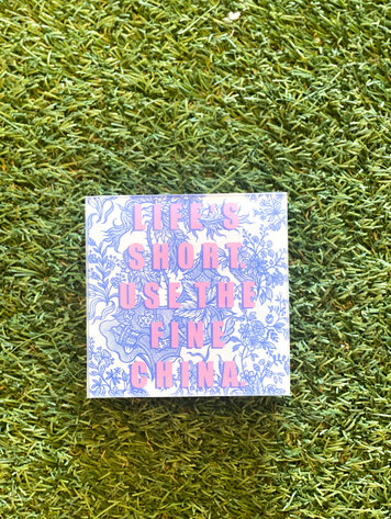 ART WOW Fine China Glass Coaster