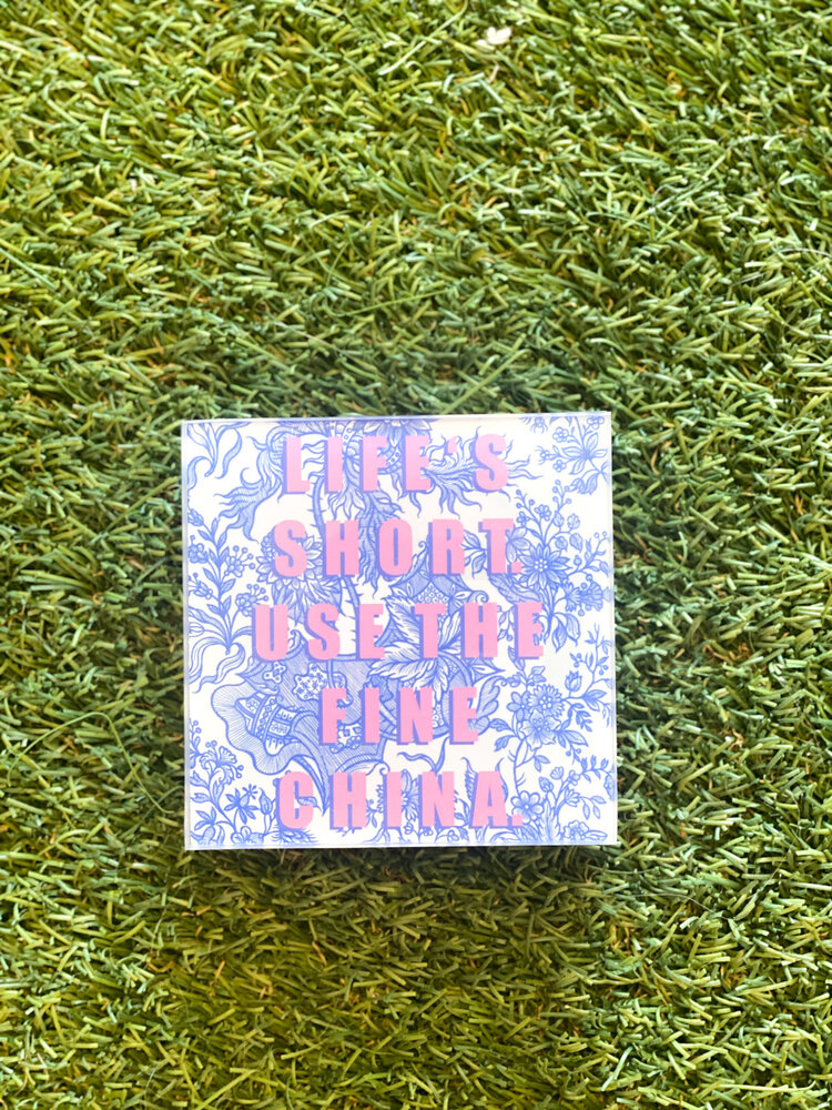 ART WOW Fine China Glass Coaster