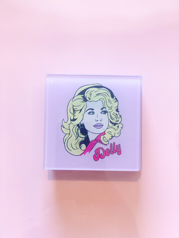 ART WOW Dolly Glass Coaster