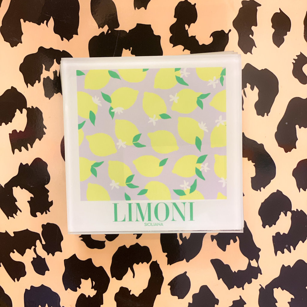 ART WOW "LIMONI" Glass Coaster