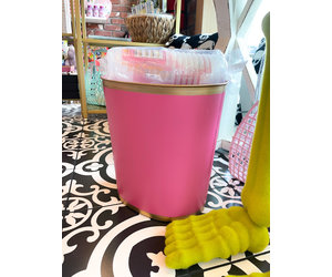  JanetBasket Plastic Basket with Cover-Pink
