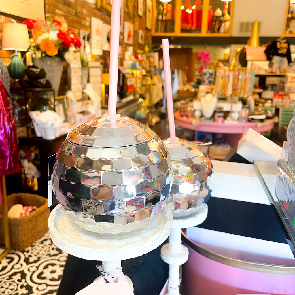 Packed Party Silver Disco Ball Drink Cup Savvy Blake LLC
