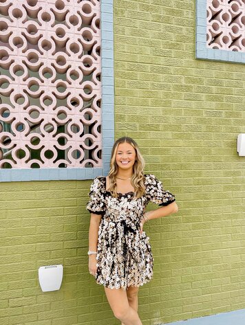 Buddy Love Colby Puff Sleeve Mini Dress - Pennies From Heaven