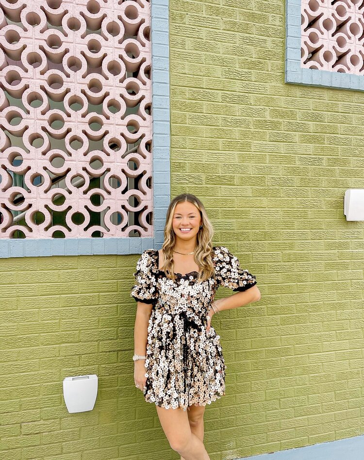 Buddy Love Colby Puff Sleeve Mini Dress - Pennies From Heaven