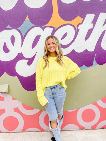 Buddy Love Hadley Knit Sweater - Citrus