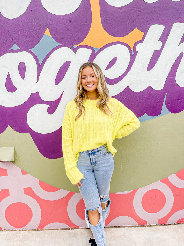 Buddy Love Hadley Knit Sweater - Citrus