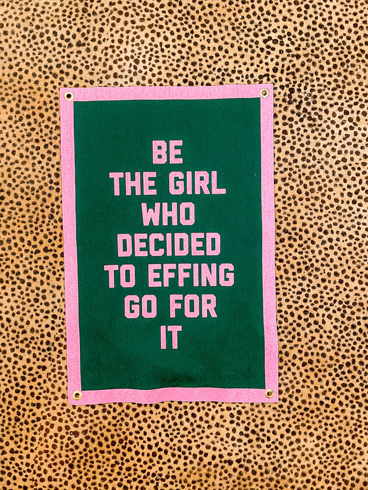 Golden Gems Be The Girl Champion Banner