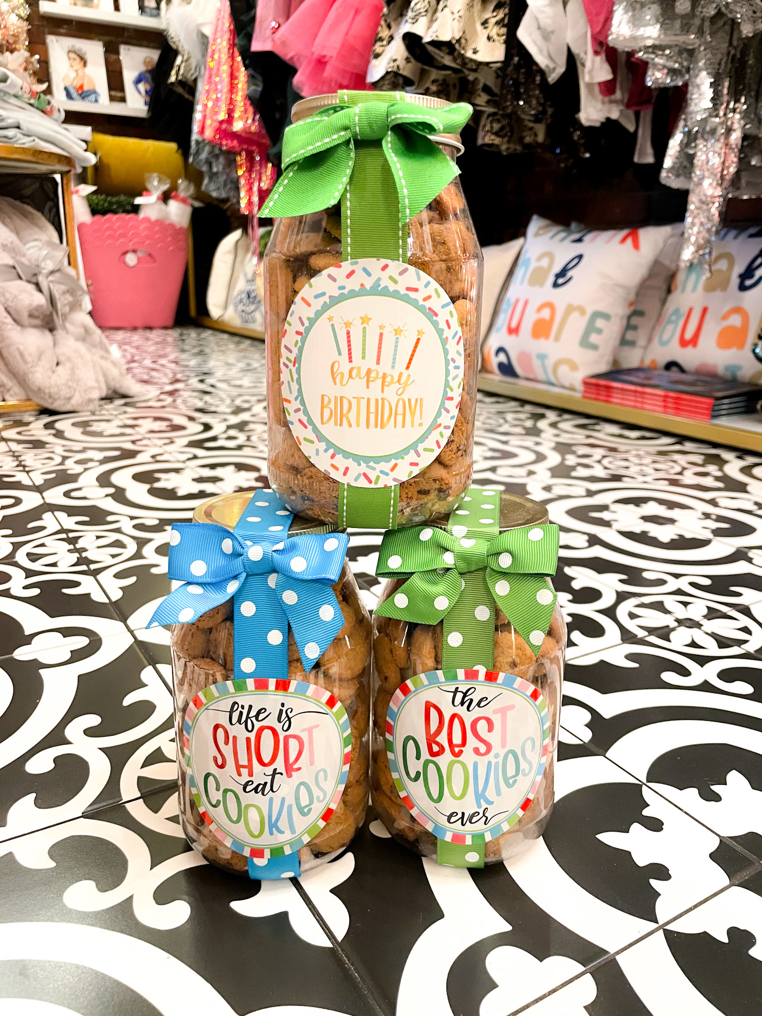 Oh Sugar Chocolate Chip Cookies Quart Jar Savvy Blake LLC