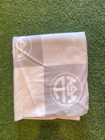 Over The Moon Greek Alpha Phi Woven Monogram Circle Blanket