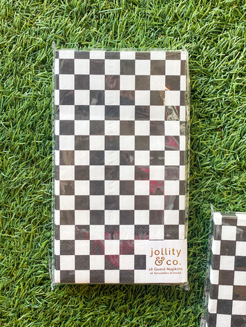 Jollity & Co Check It! The Classic Guest Napkins - 16 Pack