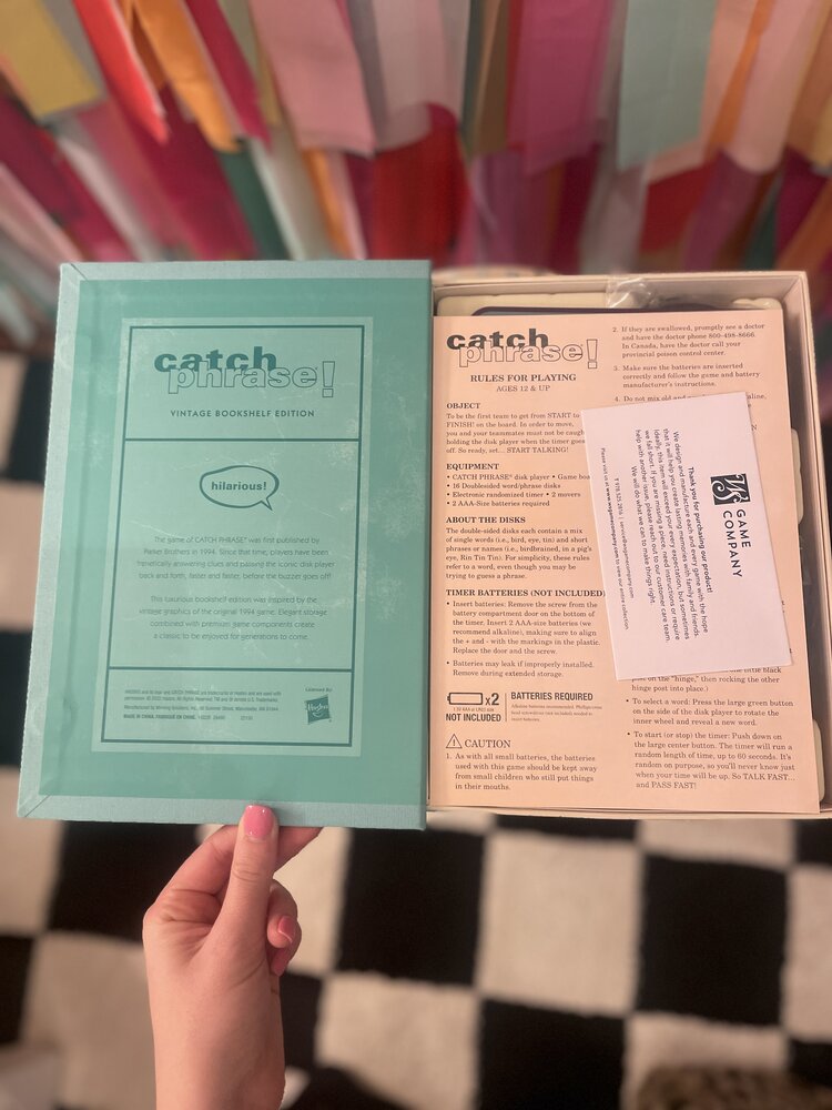 WS Game Company Catch Phrase Vintage Bookshelf Edition