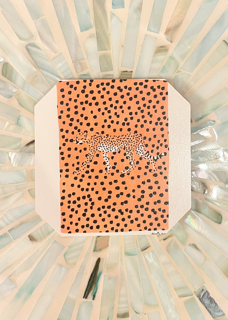 Deny Designs Giselle Cheetah Coaster