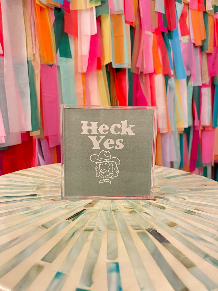 Deny Designs Heck Yes Acrylic Box