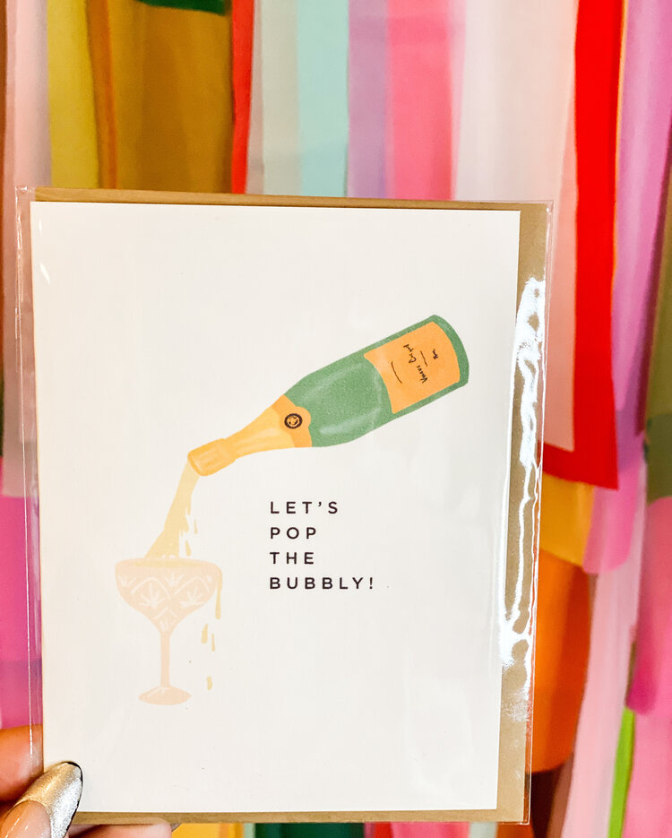 Maddon & Co Pop The Bubbly Card