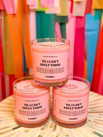 Candier I Can't Adult Today Candle