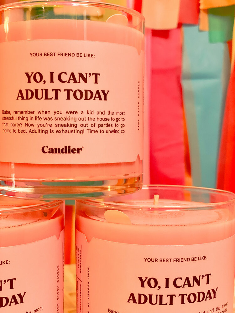 Candier I Can't Adult Today Candle