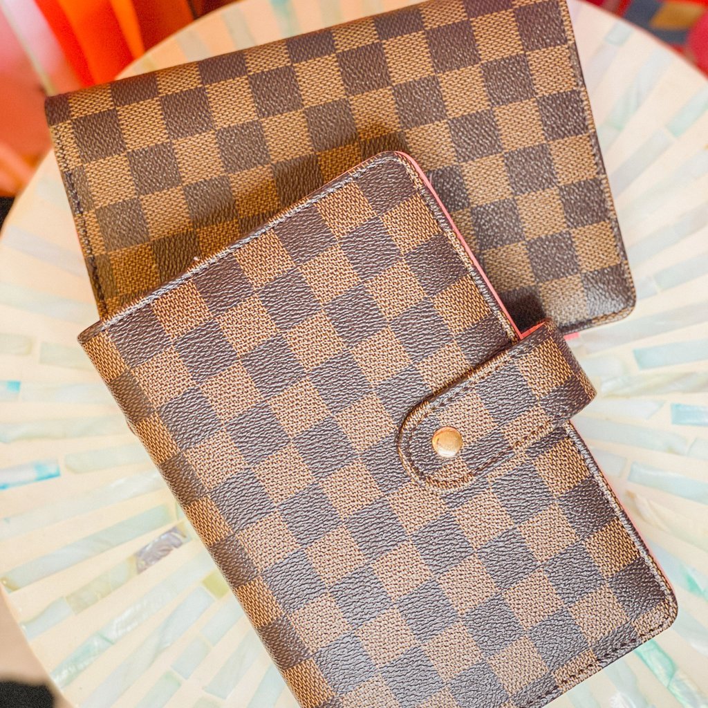 Brown Checkered A5 Agenda, Checkered Agenda, Brown Checkered Planner