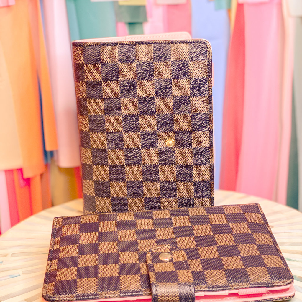 Brown Checkered A5 Agenda, Checkered Agenda, Brown Checkered Planner