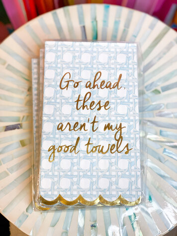 8 Oak Lane Seafoam Paper Guest Towels