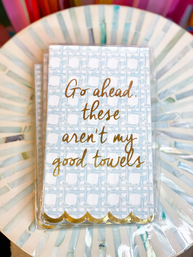 8 Oak Lane Seafoam Paper Guest Towels