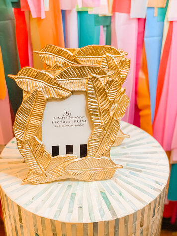 8 Oak Lane Gold Banana Leaf Frame - 4x6