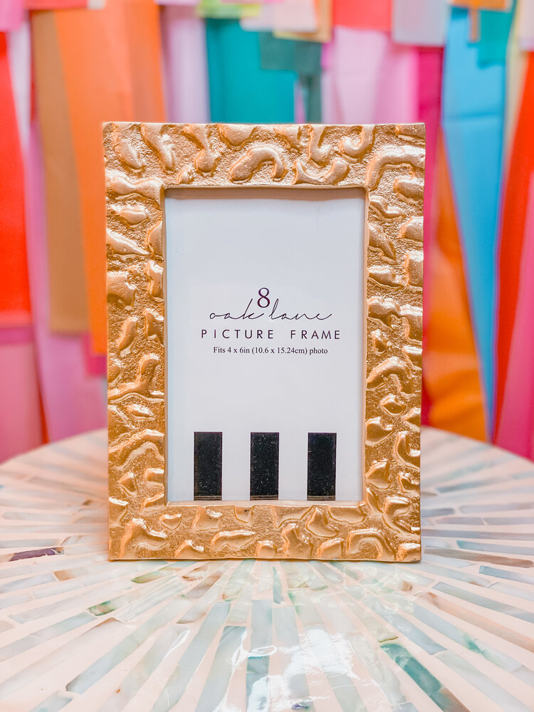 8 Oak Lane Gold Leopard 4x6 Picture Frame