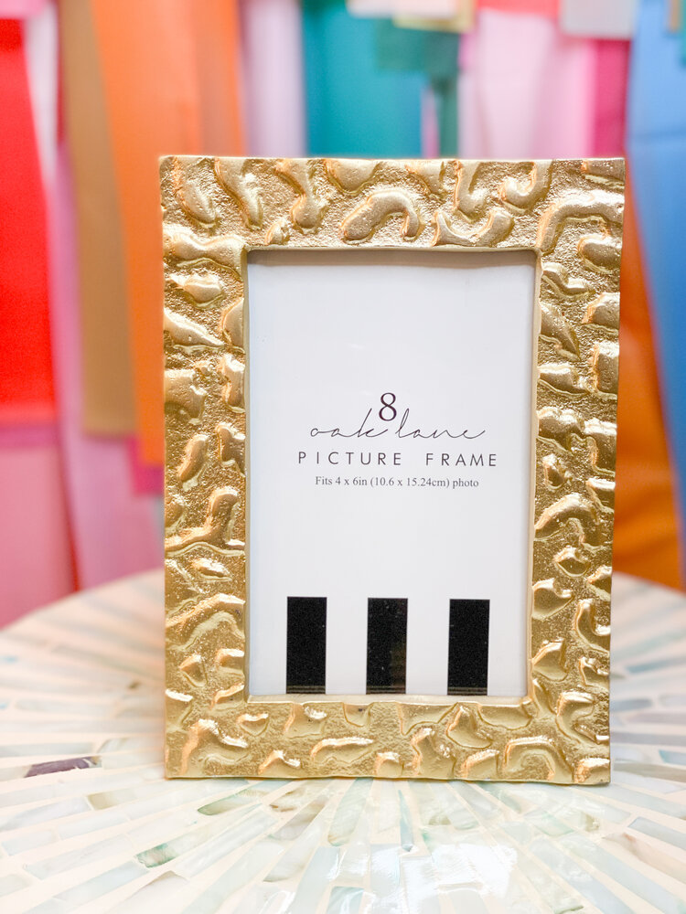 8 Oak Lane Gold Leopard 4x6 Picture Frame