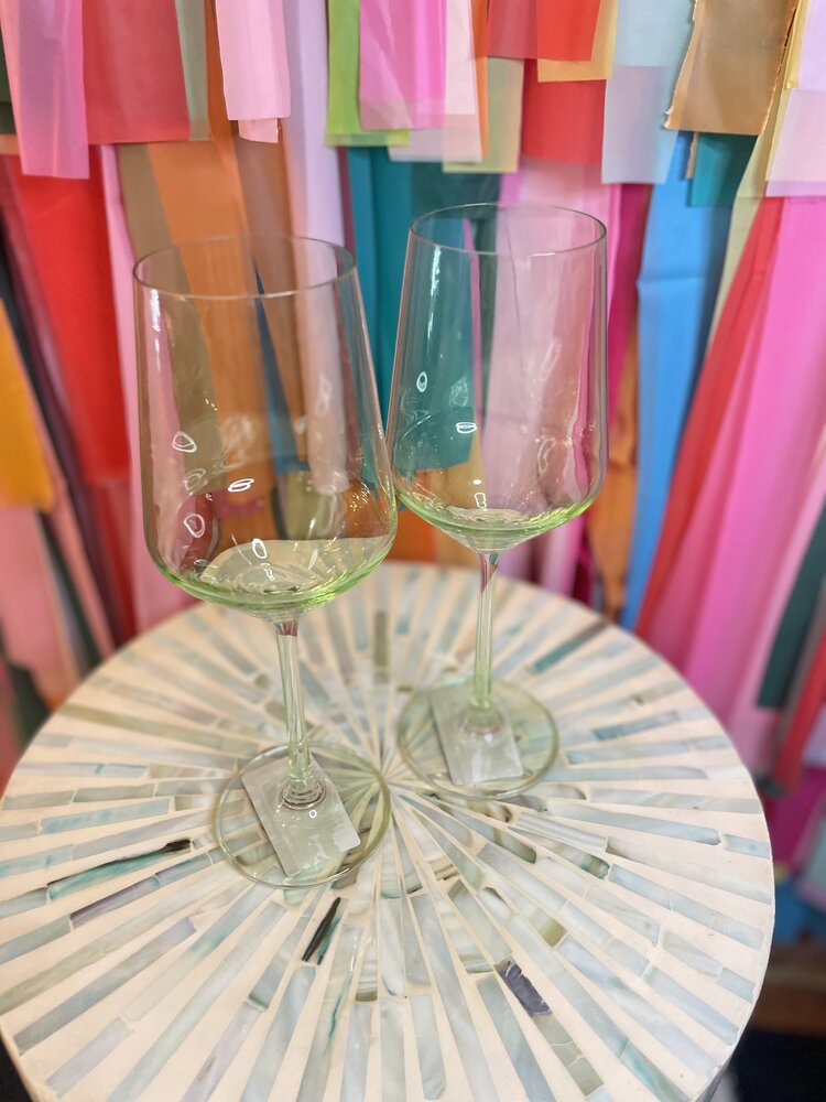 The Wine Savant Gorgeous Green Wine Glass