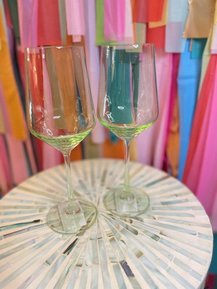 The Wine Savant Gorgeous Green Wine Glass