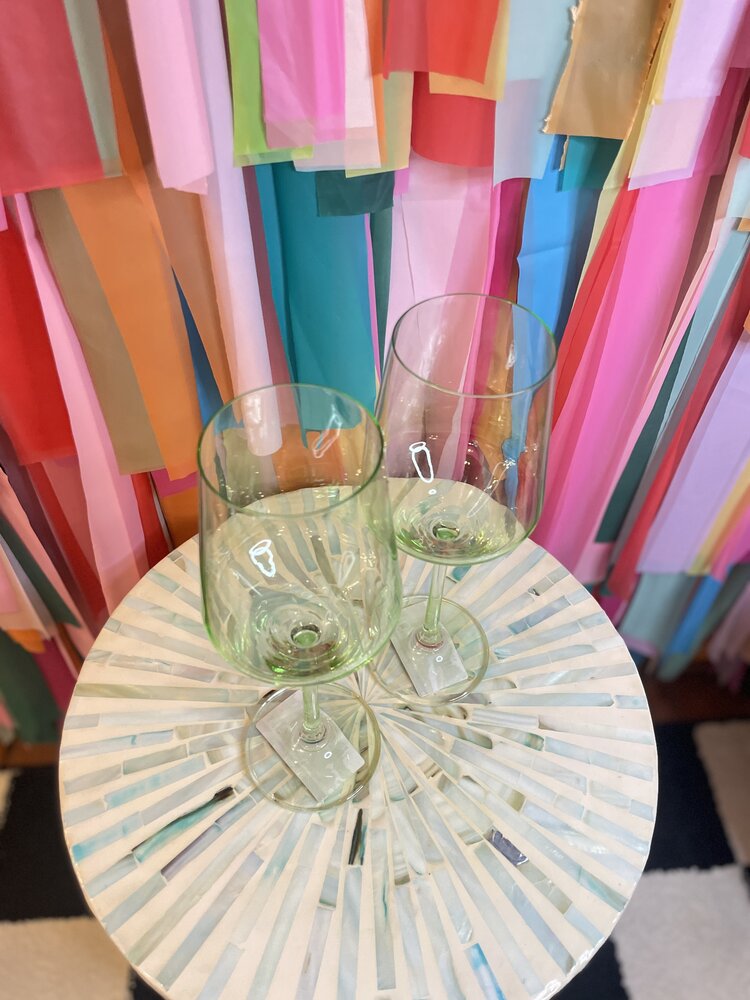 The Wine Savant Gorgeous Green Wine Glass