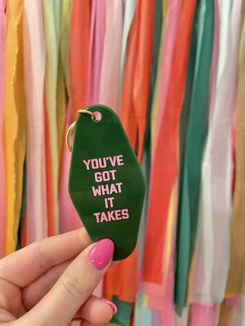 Golden Gems You've Got What It Takes Keychain