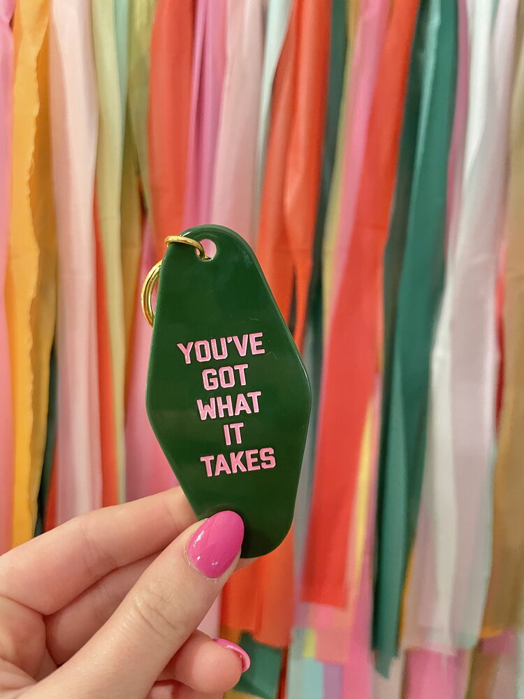 Golden Gems You've Got What It Takes Keychain